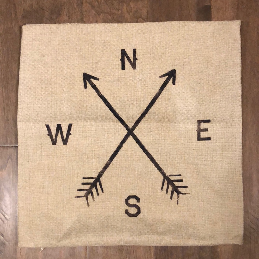 Directions pillow cover